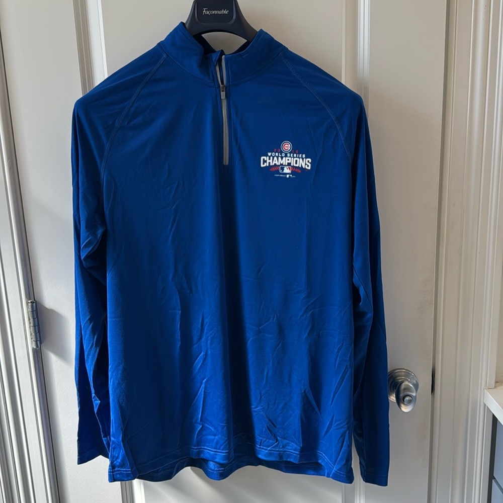 Under Armour Cubs 2016 World Series 1/4 Zip Blue XL